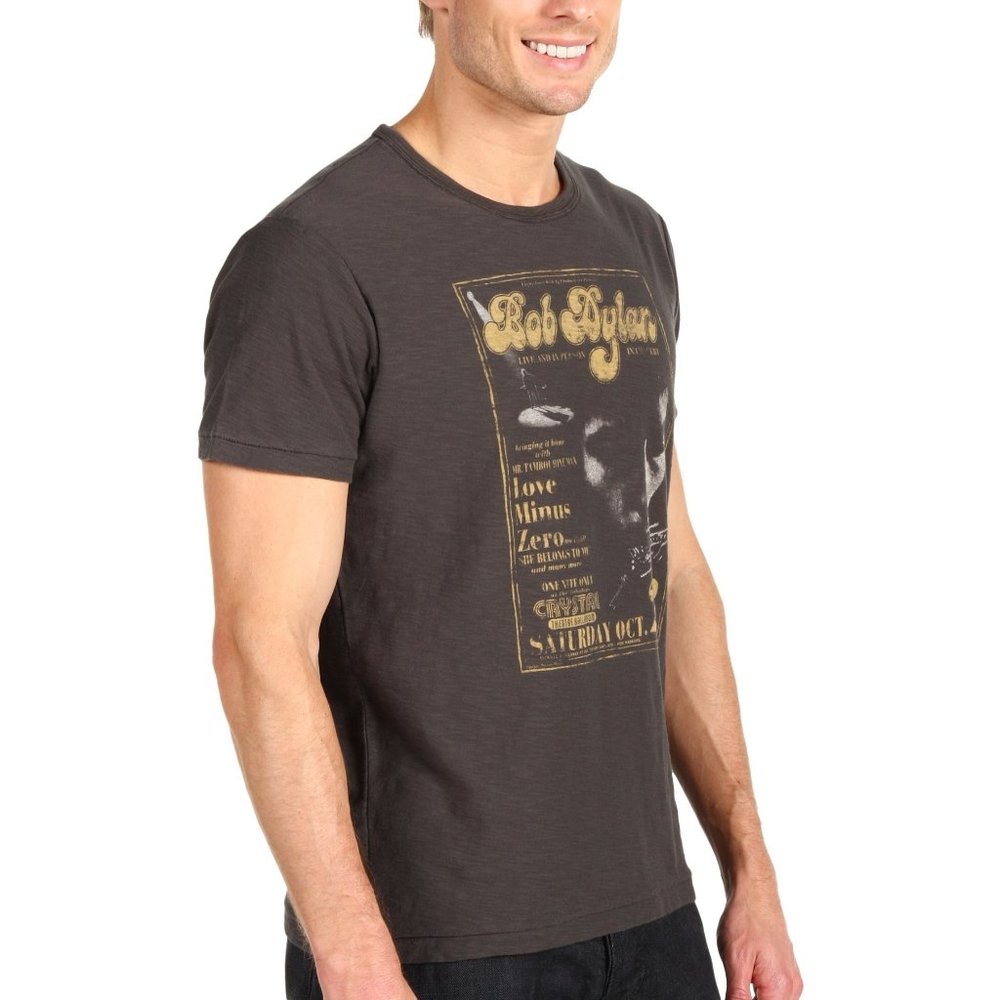 Lucky Brand Bob Dylan Love Minus Zero rock Official T-Shirt XL Last NWT